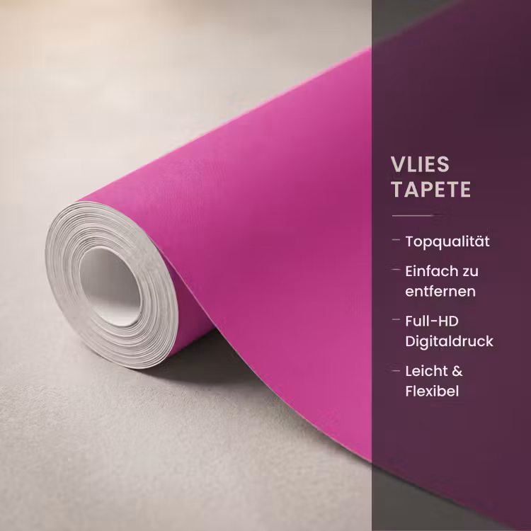 Velvet - Magenta - Roze Behang Vlies klein 1076 -USP_closeupDE