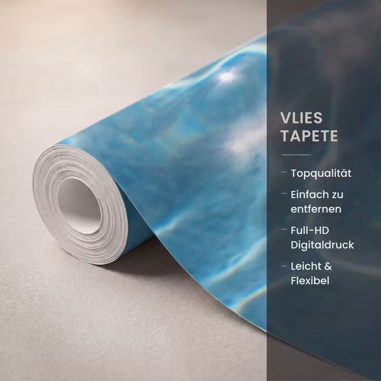 Zwembad - Zwembanden - Zomer - Geel - Blauw Behang Vlies klein -USP_closeupDE