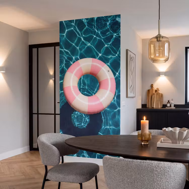 Drijvend - Zwemband - Water Behang Vlies klein -sfeer3
