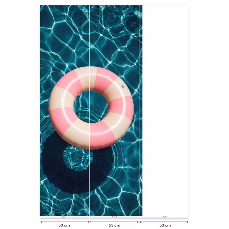 Drijvend - Zwemband - Water Behang Vlies klein -USP_banen