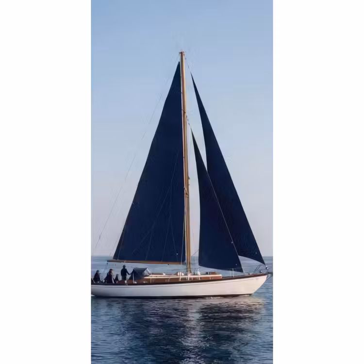 Zeilboot - Zee - Blauw Behang Vlies klein -3d_website