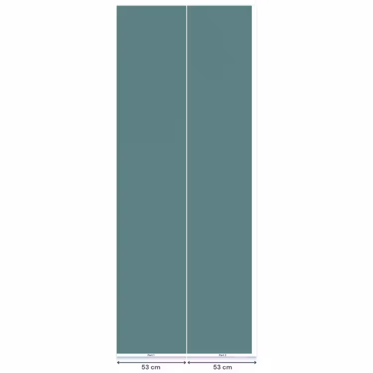 Serene - Teal - Blauw Behang Vlies klein 1076 -USP_banen