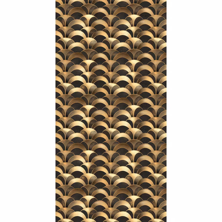 Schubben - Structuur - Goud Behang Vlies klein 1076 -3d_website