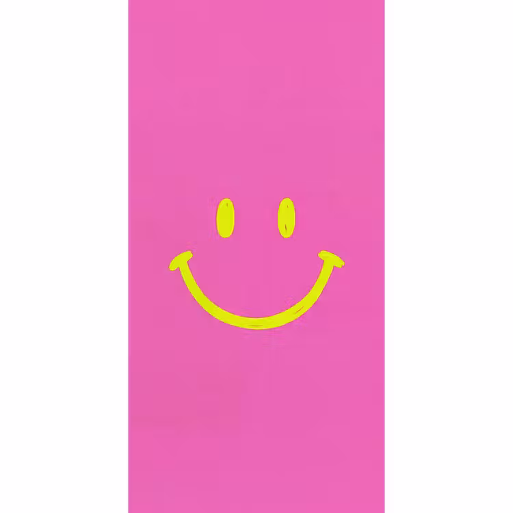 Smiley - Vrolijk - Roze Behang Vlies klein -3d_website