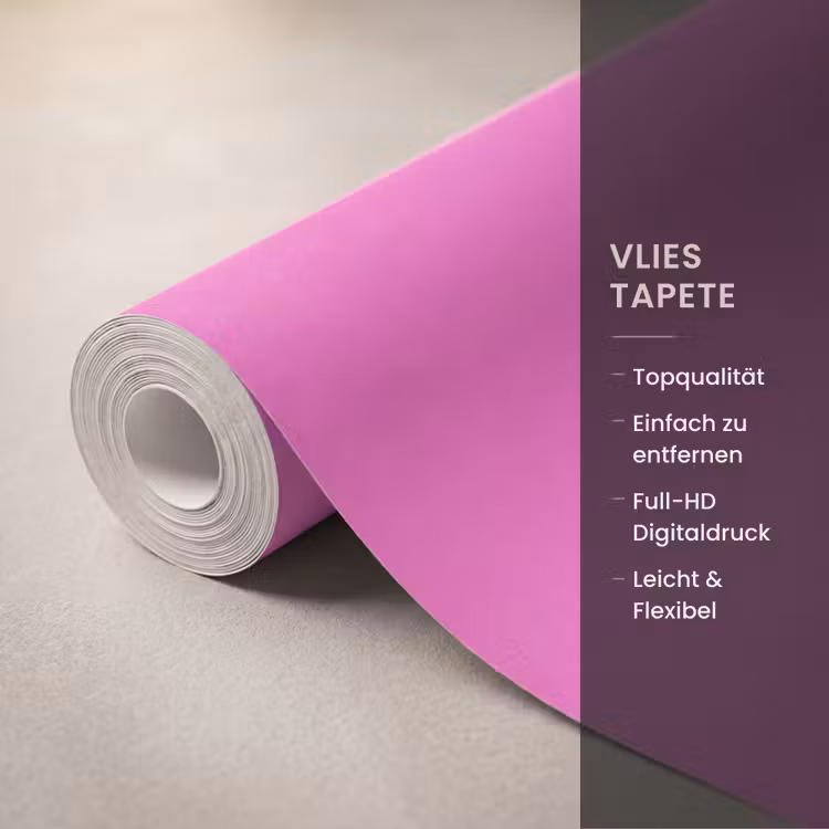 Smiley - Vrolijk - Roze Behang Vlies klein -USP_closeupDE