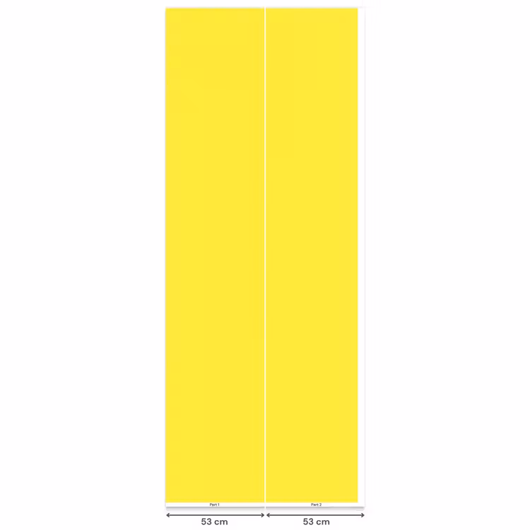 Soft - Custard - Geel Behang Vlies klein 1076 -USP_banen