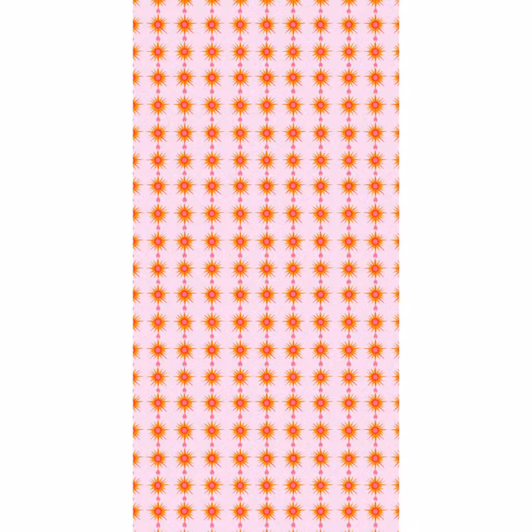 Zon - Motief - Roze Behang Vlies klein 1076 -3d_website