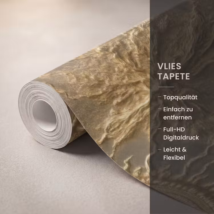 Tapete - Sonne – Relief – Antik – Gold - Zon - Reliëf - Antiek - Goud Behang Vlies klein 1076