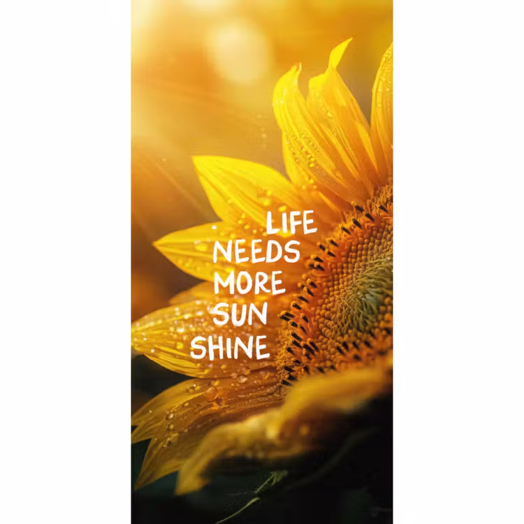 Zonnebloem - Close up - Geel - Quote Behang Vlies klein -3d_website