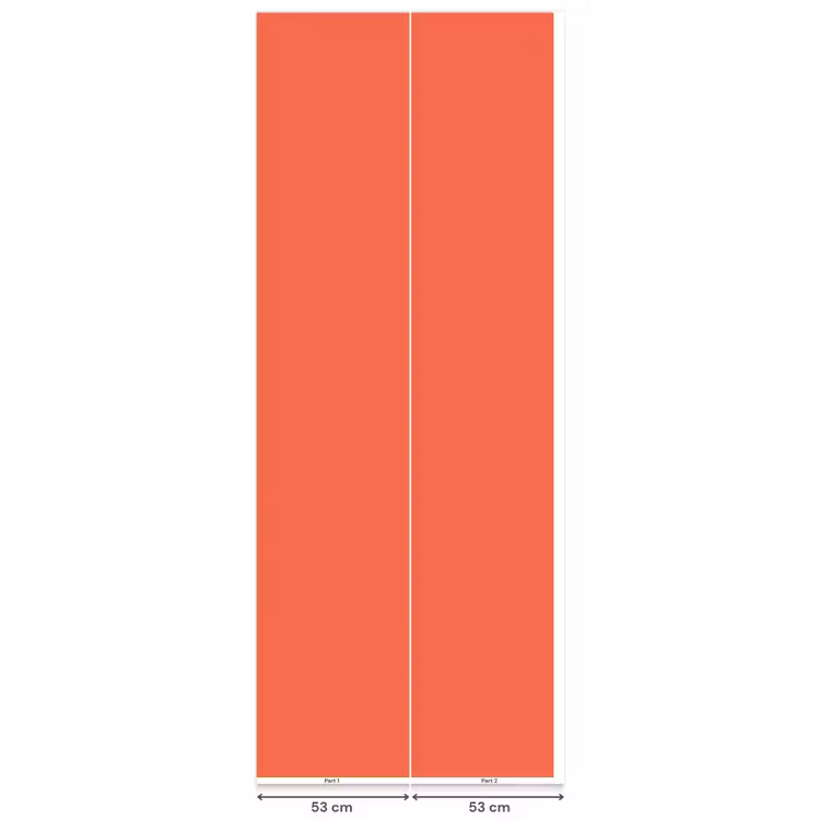 Sunset - Salmon - Oranje Behang Vlies klein 1076 -USP_banen