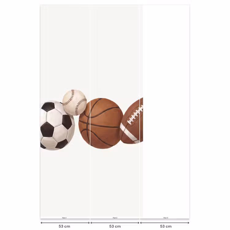 Sport - Ballen - Illustratie Behang Vlies klein -USP_banen