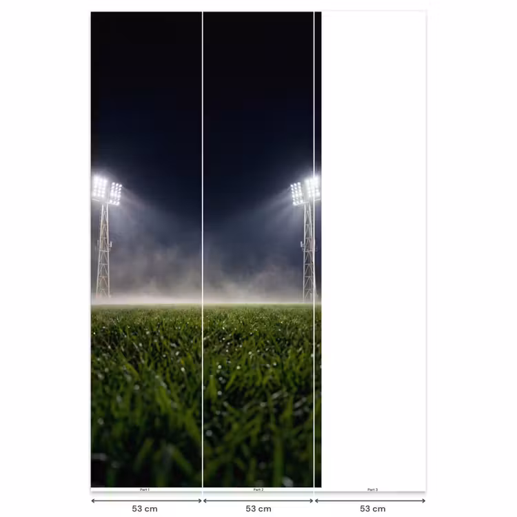 Stadion - Lichtmast - Sport - Nacht Behang Vlies klein -USP_banen