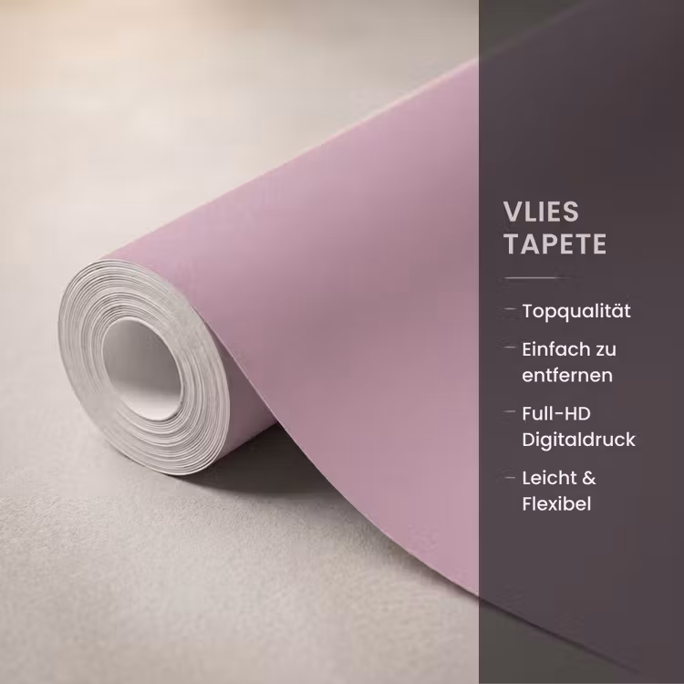Dusty - Mauve - Paars Behang Vlies klein 1076 -USP_closeupDE