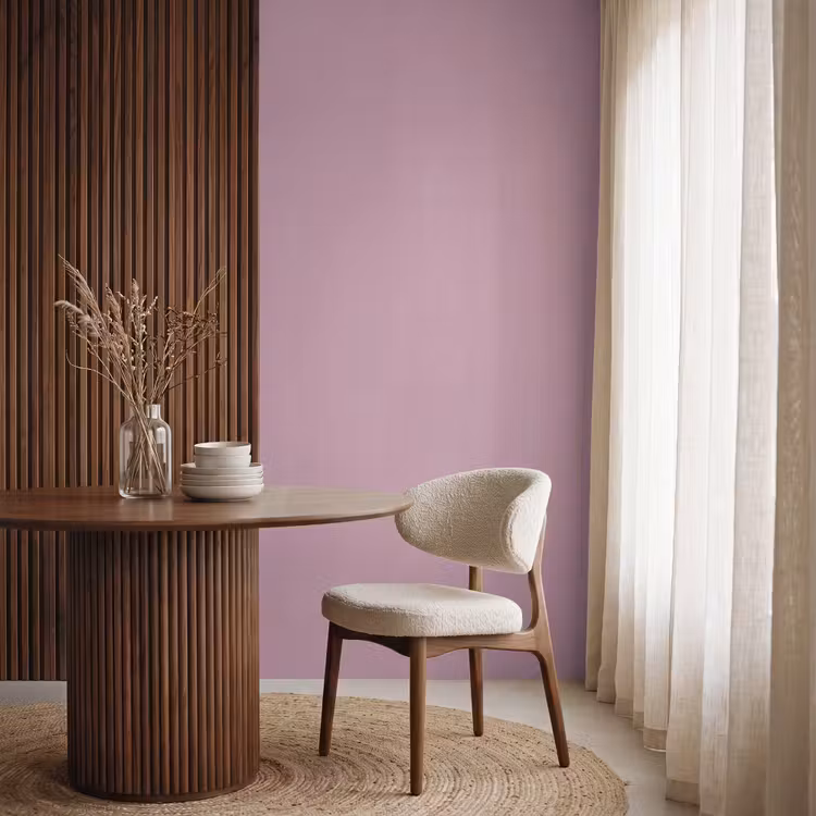 Dusty - Mauve - Paars Behang Vlies klein 1076 -sfeer1