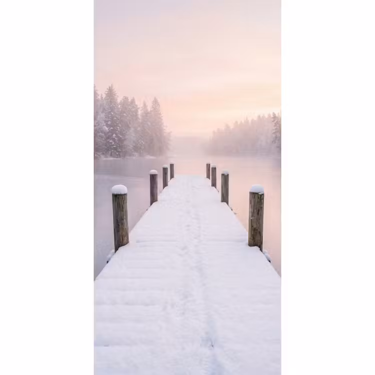 Steiger - Meer - Mist - Winter - Serene Behang Vlies klein -3d_website