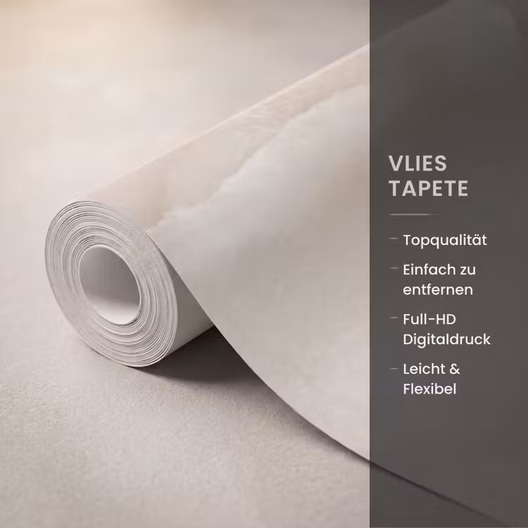 Steen - Golvend - Abstract - Beige Behang Vlies klein -USP_closeupDE