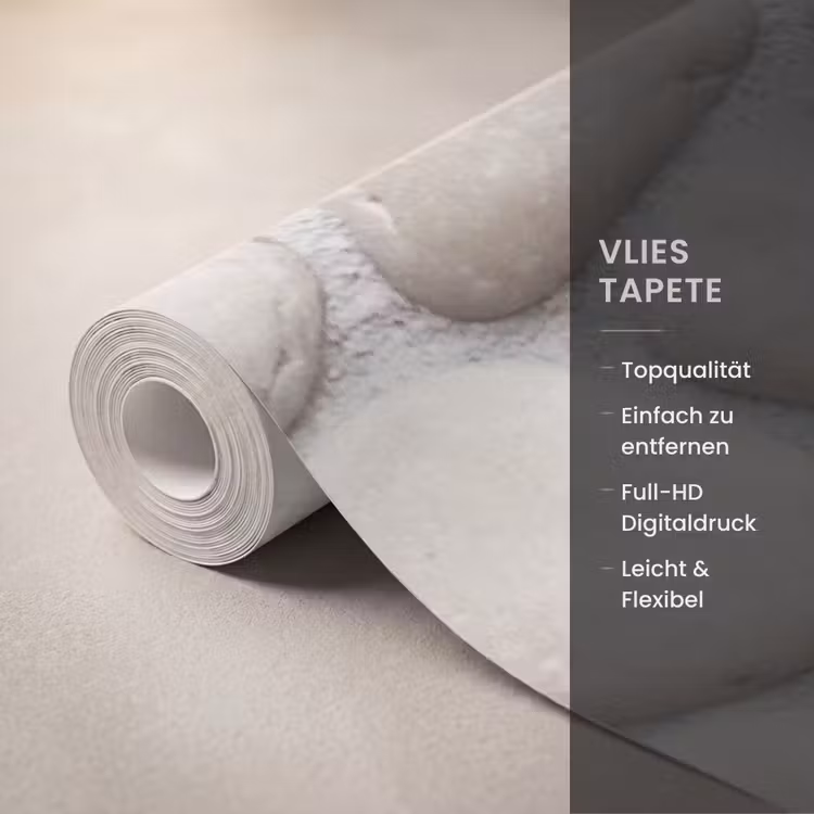 Steen - Kiezel - Natuur - Minimalistisch - Beige Behang Vlies klein -USP_closeupDE