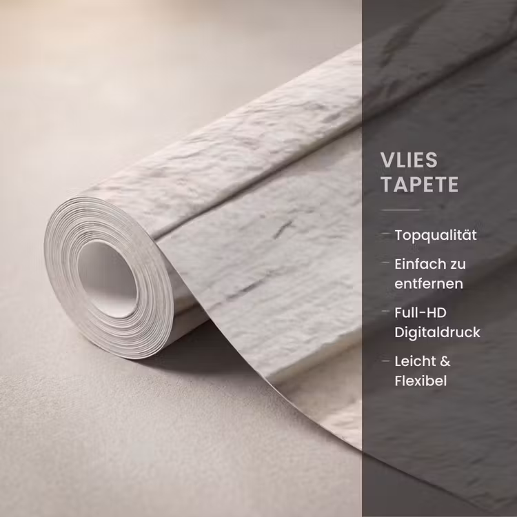 Steen - Muur - Textuur - Rustiek - Beige Behang Vlies klein -USP_closeupDE