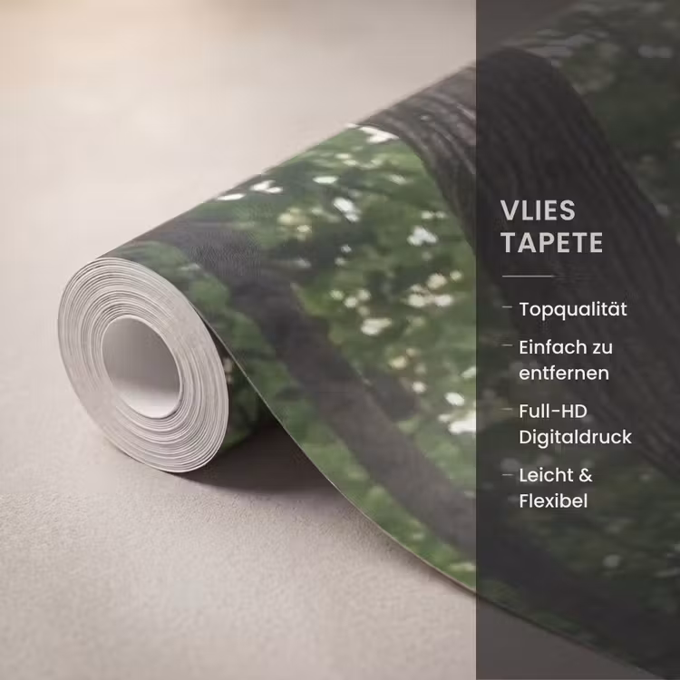 Stenen - Trap - Bos - Natuur Behang Vlies klein -USP_closeupDE
