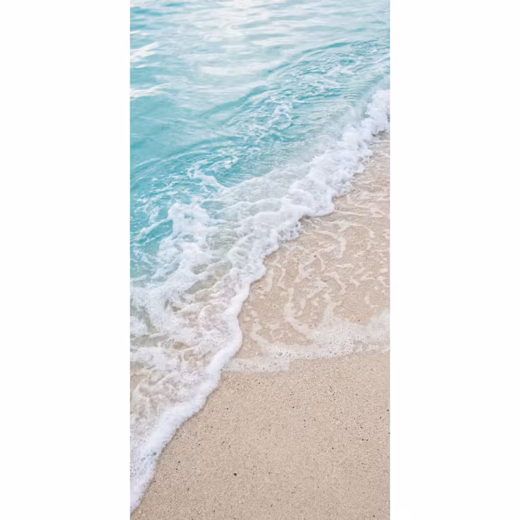 Strand - Zee - Golf - Natuur - Blauw Behang Vlies klein -3d_website