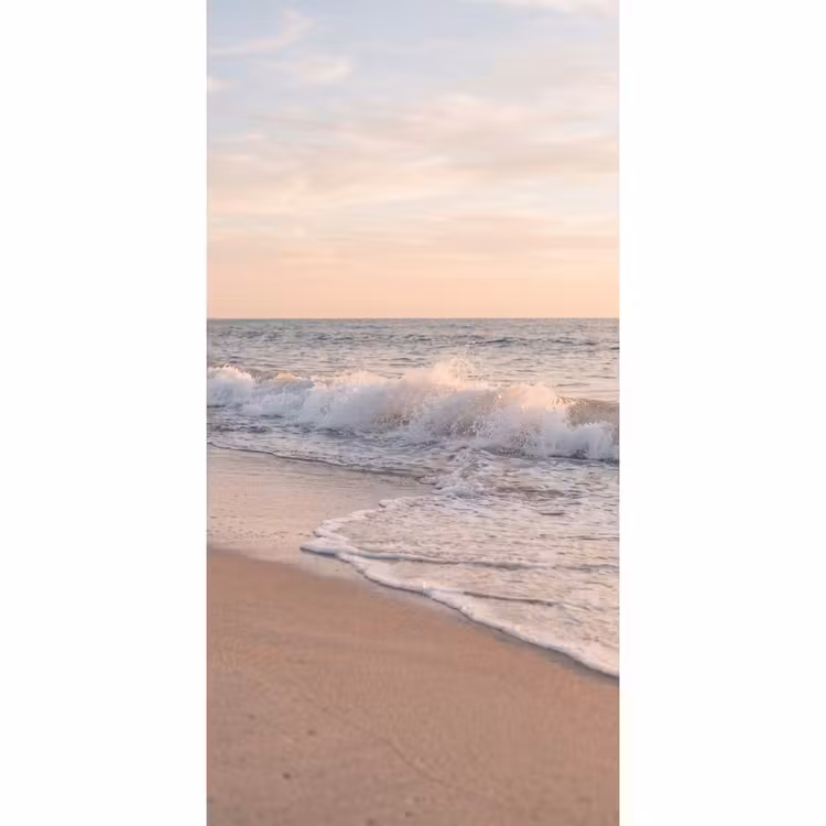 Strand - Zee - Golven - Natuur - Zonsondergang Behang Vlies klein -3d_website