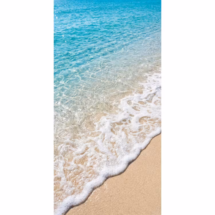 Strand - Water - Natuur - Blauw - Beige Behang Vlies klein -3d_website