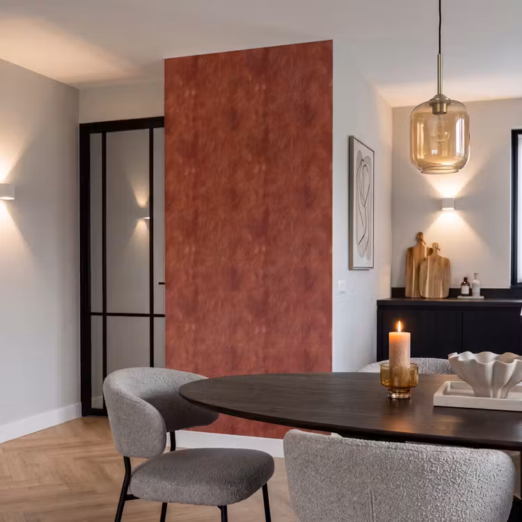 Tapete - Stuck – Struktur – Terrakotta - Stucwerk - Textuur  - Terracotta Behang Vlies klein 1076