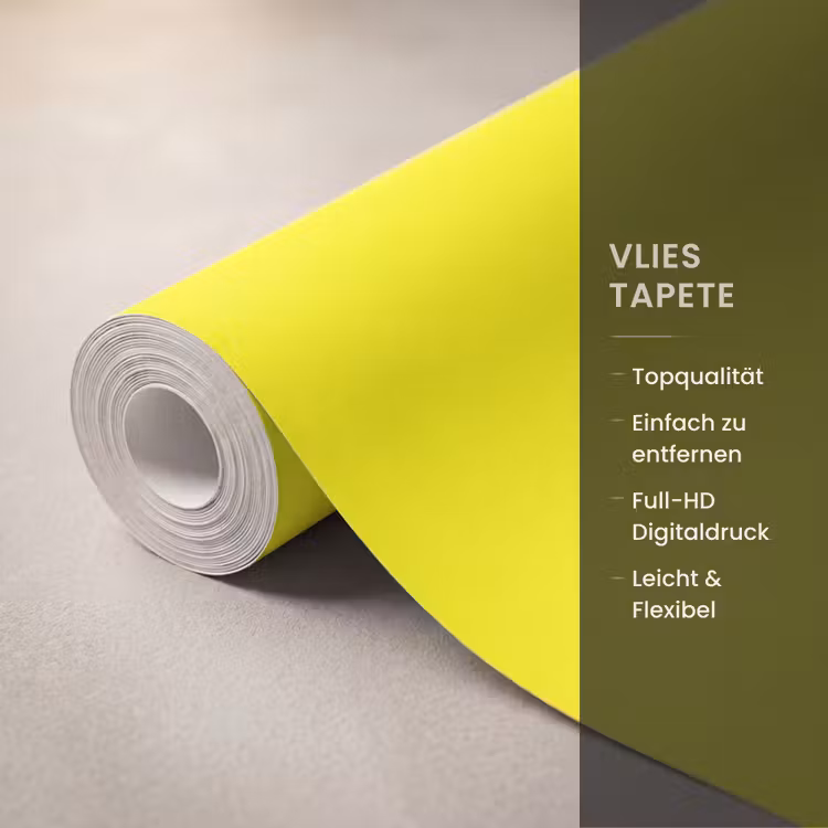 Sunshine - Glow - Geel Behang Vlies klein 1076 -USP_closeupDE