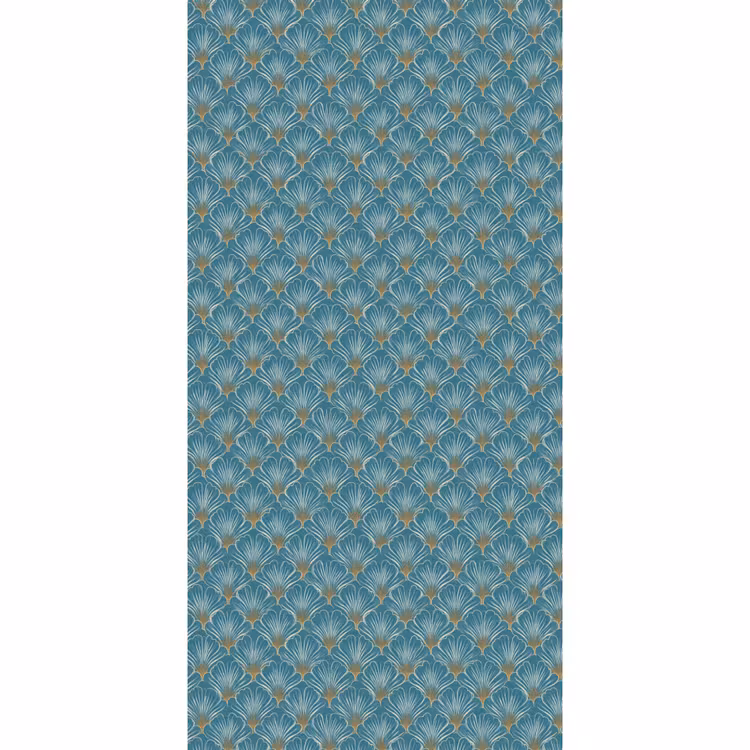 Symmetrisch - Patroon - Blauw Behang Vlies klein 1076 -3d_website