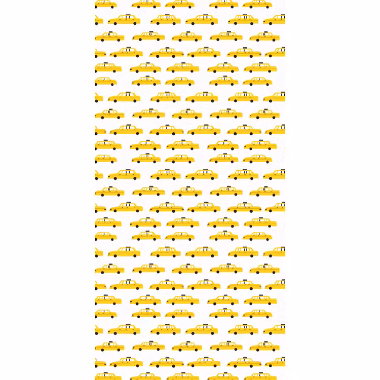 Taxi - Iconisch - Geel Behang Vlies klein 1076 -3d_website