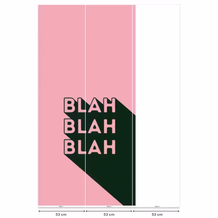 Tekst - Grafisch - Groen - Schaduw Behang Vlies klein -USP_banen
