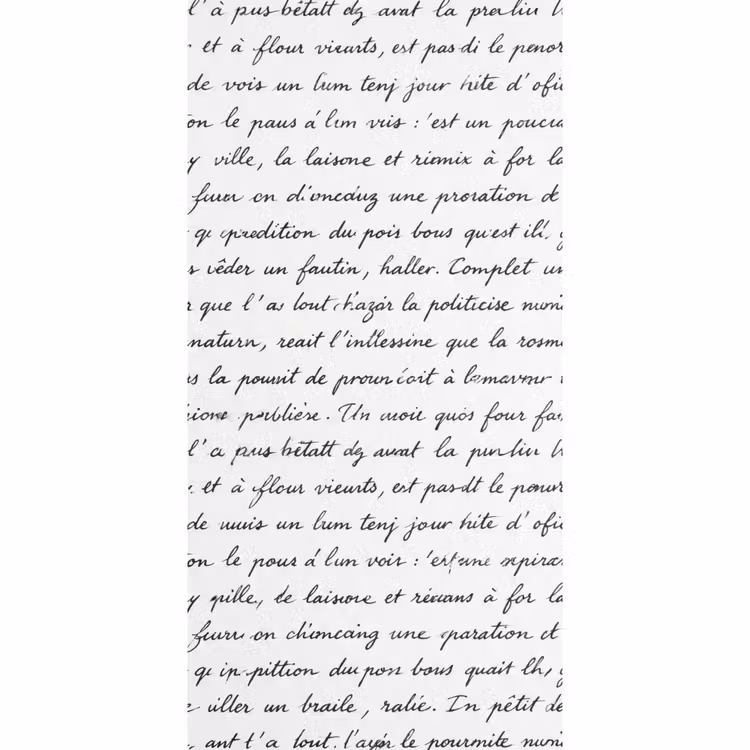 Tekst - Handschrift - Klassiek - ZwartWit Behang Vlies klein -3d_website