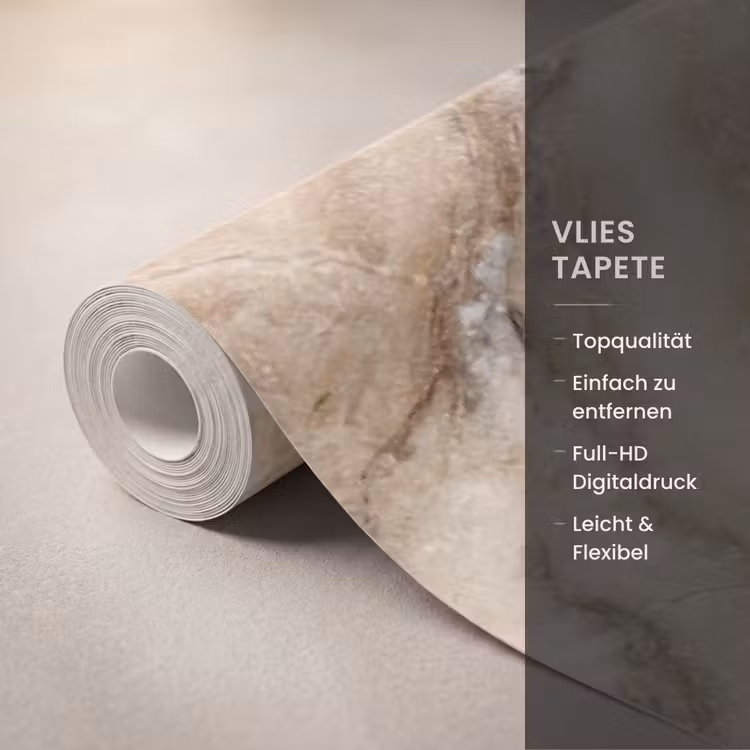 Textuur - Aders - Abstract - Modern - Beige Behang Vlies klein -USP_closeupDE