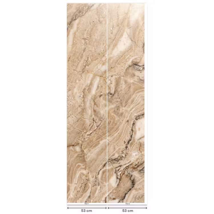 Textuur - Aders - Abstract - Modern - Beige Behang Vlies klein -USP_banen