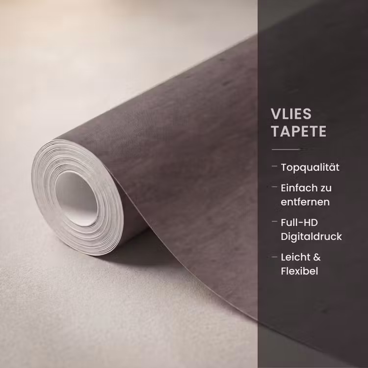 Textuur - Beton - Abstract - Donker - Bruin Behang Vlies klein -USP_closeupDE