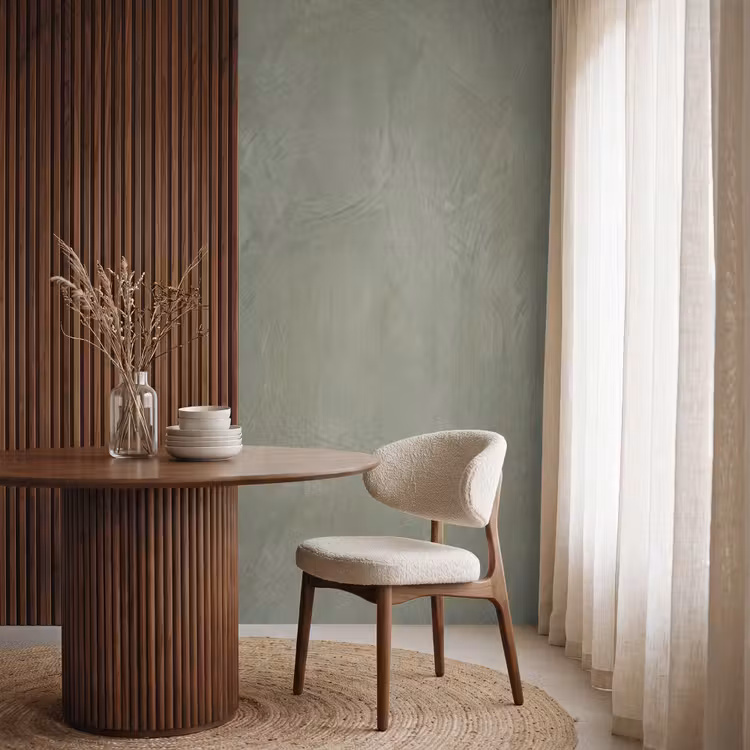 Textuur - Betonlook - Achtergrond - Modern - Groen Behang Vlies klein -sfeer1