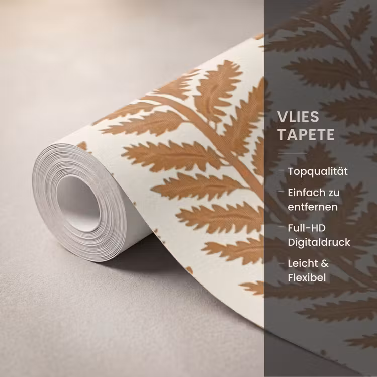 Textuur - Bladeren - Oker Behang Vlies klein 1076 -USP_closeupDE