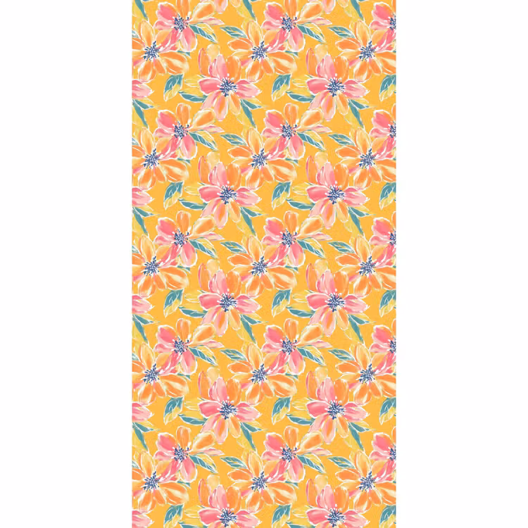 Textuur - Bloemen - Kleurrijk Behang Vlies klein 1076 -3d_website