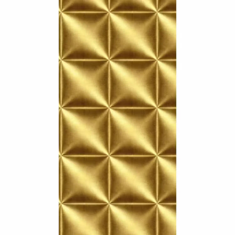 Tapete - Textur – Gebürstetes Gold – Industrieller Stil – Metallic - Textuur - Geborsteld Goud - Industrieel - Metallic Behang Vlies klein 1076