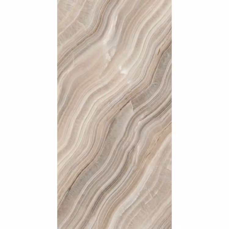 Textuur - Golvend - Abstract - Modern - Beige Behang Vlies klein -3d_website
