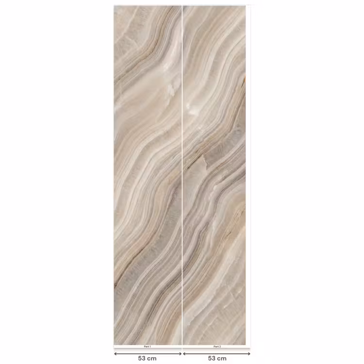 Textuur - Golvend - Abstract - Modern - Beige Behang Vlies klein -USP_banen