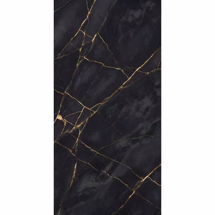Textuur - Gouden lijnen - Abstract - Modern - Zwart Behang Vlies klein -3d_website