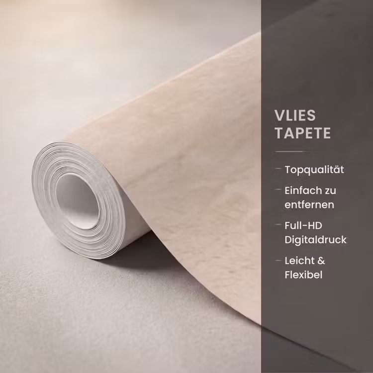Textuur - Patroon - Abstract - Modern - Beige Behang Vlies klein -USP_closeupDE