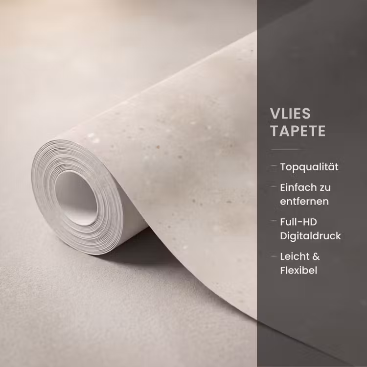 Structuur - Spikkels - Beige Behang Vlies klein 1076 -USP_closeupDE