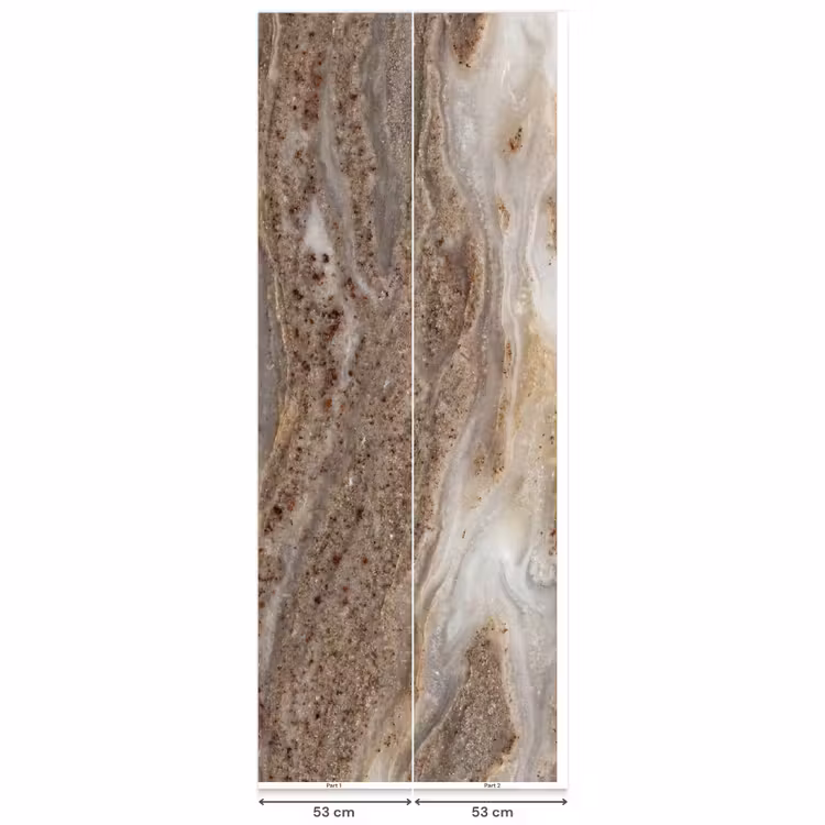 Textuur - Steen - Abstract - Beige Behang Vlies klein -USP_banen