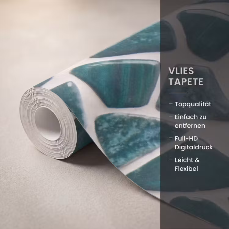 Textuur - Steen - Groen - Abstract - Patroon Behang Vlies klein -USP_closeupDE