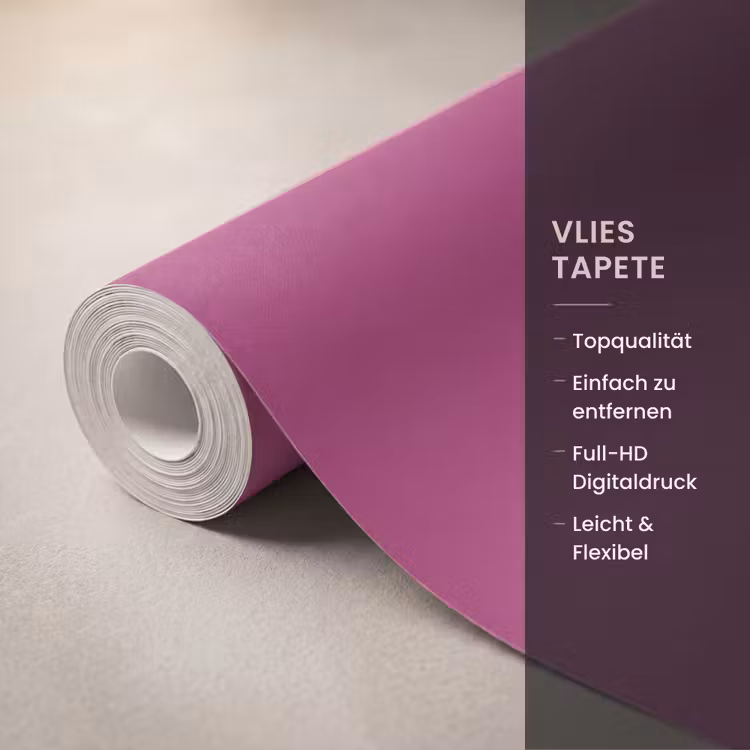 Deep - Magenta - Paars Behang Vlies klein 1076 -USP_closeupDE