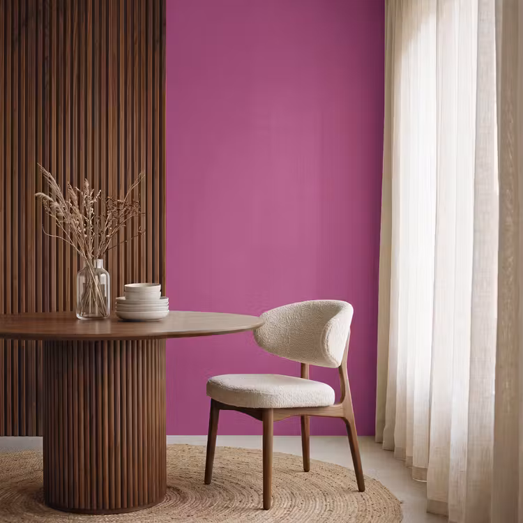 Deep - Magenta - Paars Behang Vlies klein 1076 -sfeer1