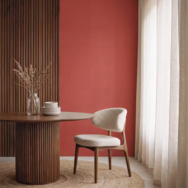 Deep - Crimson - Rood Behang Vlies klein 1076 -sfeer1