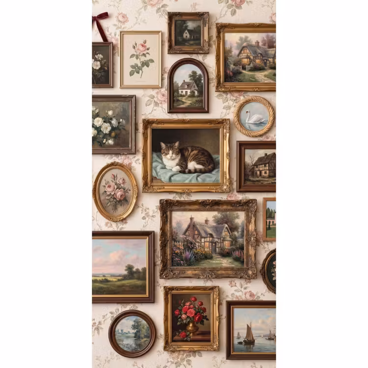 Dier - Kat - Portret - Klassiek Behang Vlies klein -3d_website